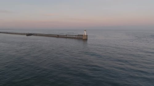 Blyth Lighthouse at Twilight