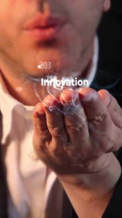 Man with Innovation Title