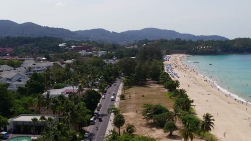 An Aerial Journey Down a Beautiful Coastline Road Turquoise Water Coastline