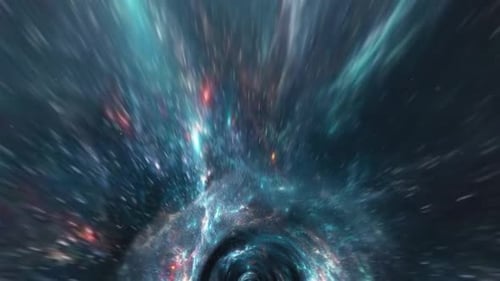 Abstract Space Wormhole Travel Loop Background