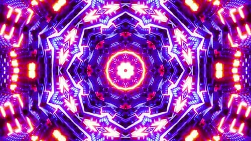 Dynamic Geometric Kaleidoscope Design Visuals