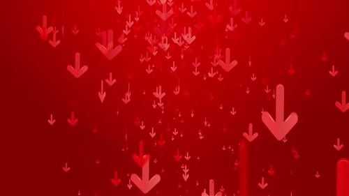 Hintergrundschleife mit nach unten fallendem Pfeilsymbol