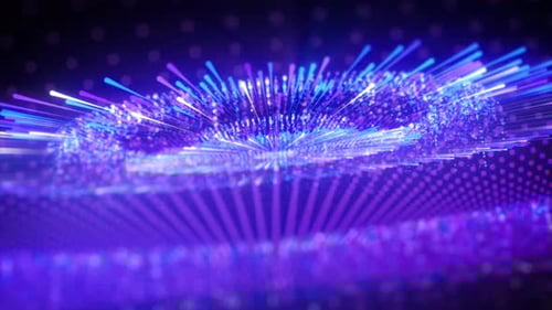 Futuristic Light Streak Abstract High Speed Lines Trail Effect Glowing Digital Fiber Internet Data