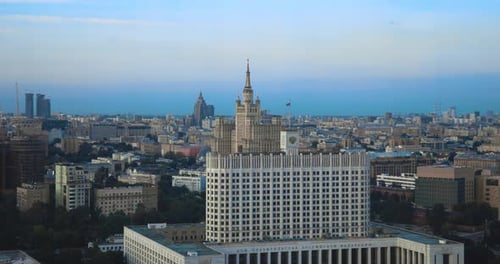 Panorama Of The Government House Of The Russian Federation