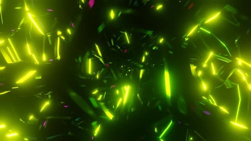 Neon Disco Strobe VJ Loop Backdrop Alive with Rhythmic Illumination