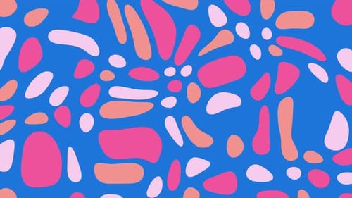 Seamless Fluid Abstract Shapes Animation Loop Background