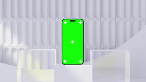 Phone 15 green screen animation