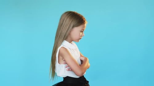 Upset Little Girl Unhappy Result Offended