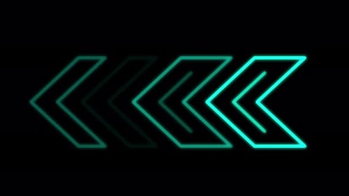 Neon Glowing Chevrons Looping Background Animation