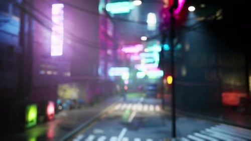 Bokeh City Lights Blurred Background Effect