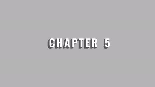 Animated Chapter 5 Text on Gray Background
