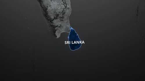 Animated Map Reveal of Sri Lanka