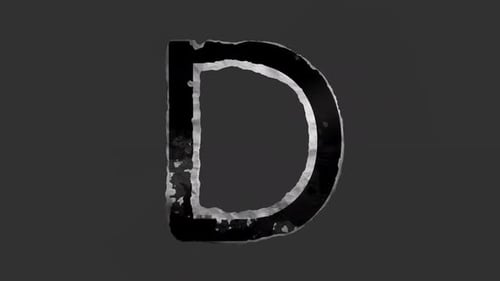 Textured Letter Reveal Animation with Grunge Effect