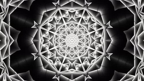 Abstract Geometric Kaleidoscope Loop Background Animation