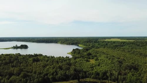 Beautiful Summer Landscape Of Lake Budovest