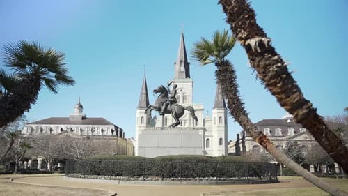 Statue d'Andrew Jackson à Jackson Square, NOLA.
