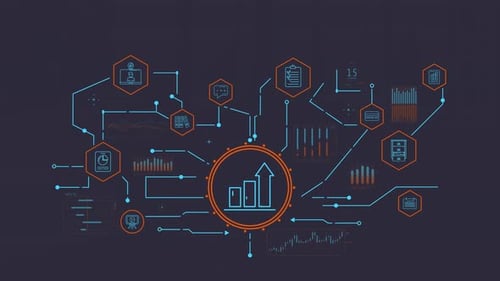 Infographics of the Business Data Coordination Network with a Growth Chart