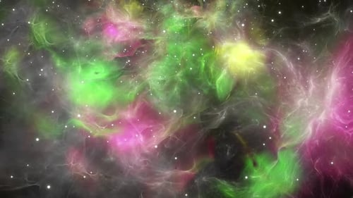 Animated Abstract Nebula Dust Space Background Loop
