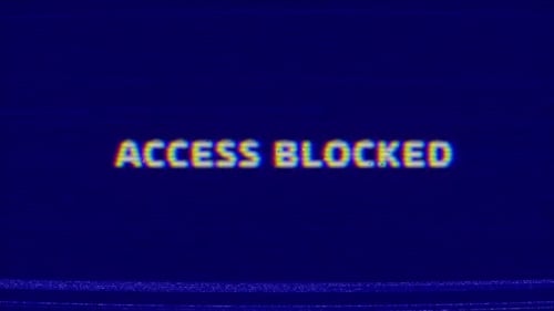 Access Blocked Retro Text Intro Effects