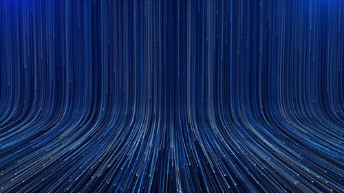 3D Digital Computer Binary Rain Flow Cyberspace Stream Particles Data Background