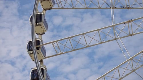 Large Ferris Wheel in Amusement Park