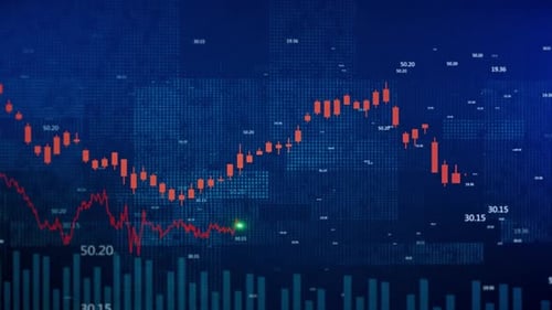Stock Exchange Trading Investment and Financial Concept Stock Market Economic Graph