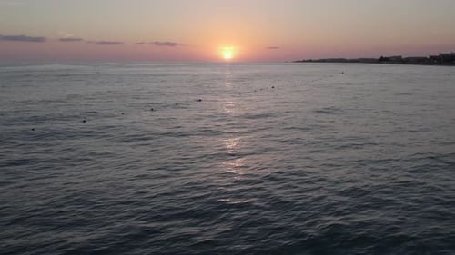 Amazing Sunset Over The Sea
