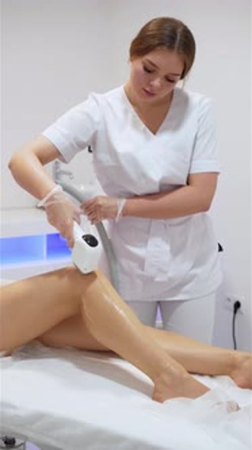 Laser Hair Removal Treatment in a Medical Clinic