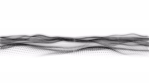 Fundo abstrato de onda de partículas digital.