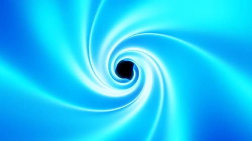 túnel de brilho azul giratório vj loop