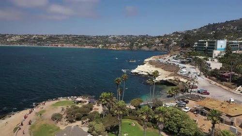 Aerial View La Jolla Cove and Coastal Trails