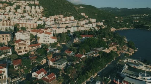 Small Town of Kas on the Mediterranean Coast in Turkey