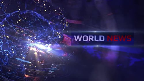 Futuristic Digital Globe World News Broadcast Opener