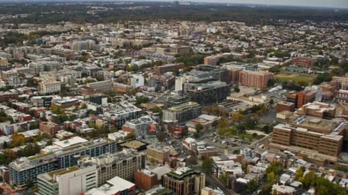 Cinematic And Beautiful View Of Washington DC Cityscape, USA