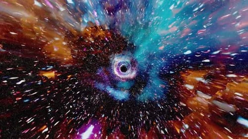 Tunnel space color Background