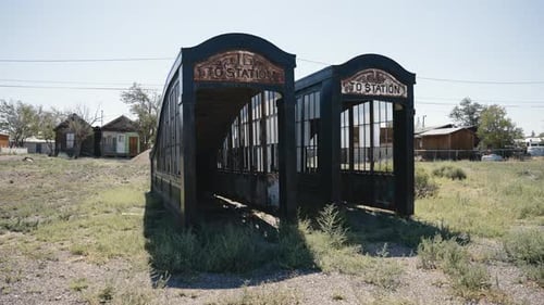 Explore the fascinating abandoned subway entrances in Tonopah, Nevada, frozen in time and left to de