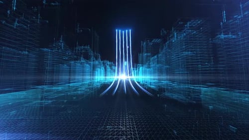 4K Shocking Technology E3D 3D City Opening