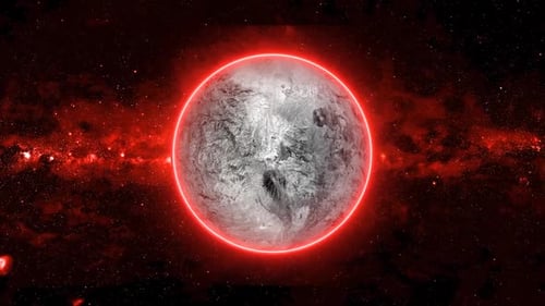 Mond, Planet, animiert