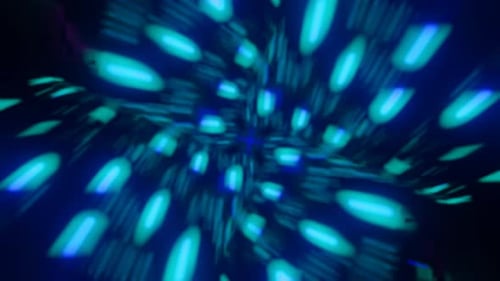 Vibrant Circular Rhythmic Modern Surreal Hypnotic VJ Endless Loop Background