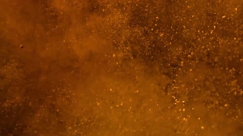 Explosion von Farbpulver in Superzeitlupe