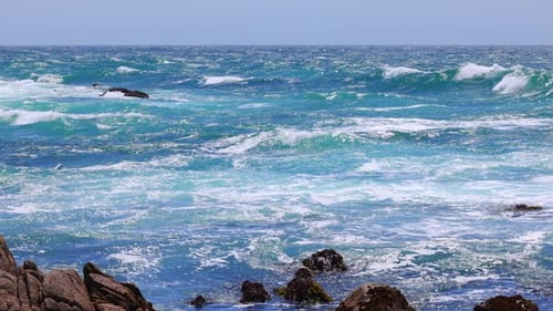 Ocean waves in slow motion