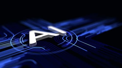 Futuristic AI Logo Reveal Animation