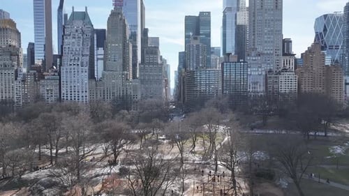 Central Park At Manhattan In New York United States.