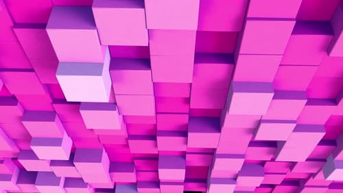 Moderner Würfelhintergrund Rosa