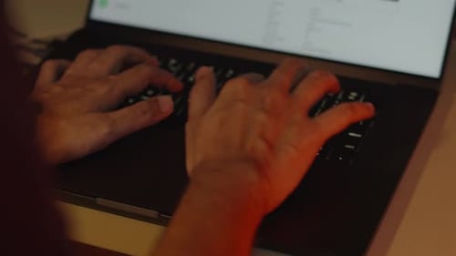 Online Work And Laptop Usage
