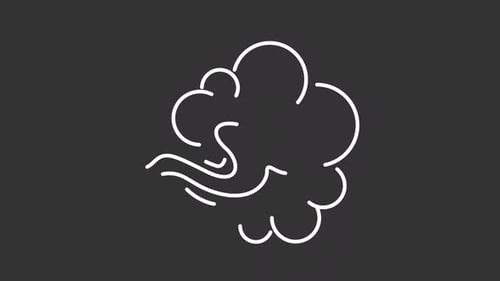 Minimalist Flat Design Wind and Cloud Animations
