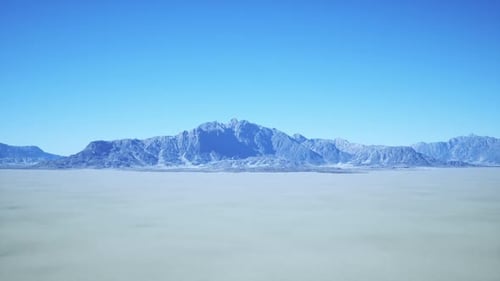 Aerial View of Mountain Range
