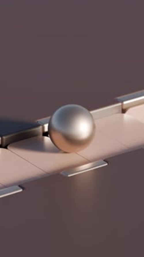 Sphere Rolling on SelfCreating Path in Loop