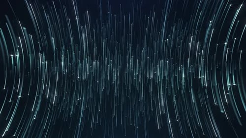 Futuristic Abstract Flowing Light Particle Background Loop
