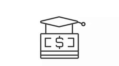 Financial literacy line animation